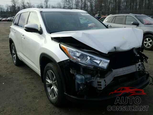 TOYOTA HIGHLANDER 2015 - 5TDJKRFH4FS115836