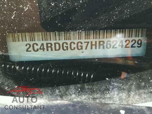 DODGE CARAVAN 2017 - 2C4RDGCG7HR624229