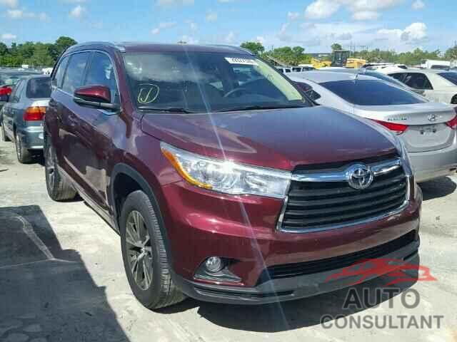 TOYOTA HIGHLANDER 2016 - 5TDKKRFH8GS139546