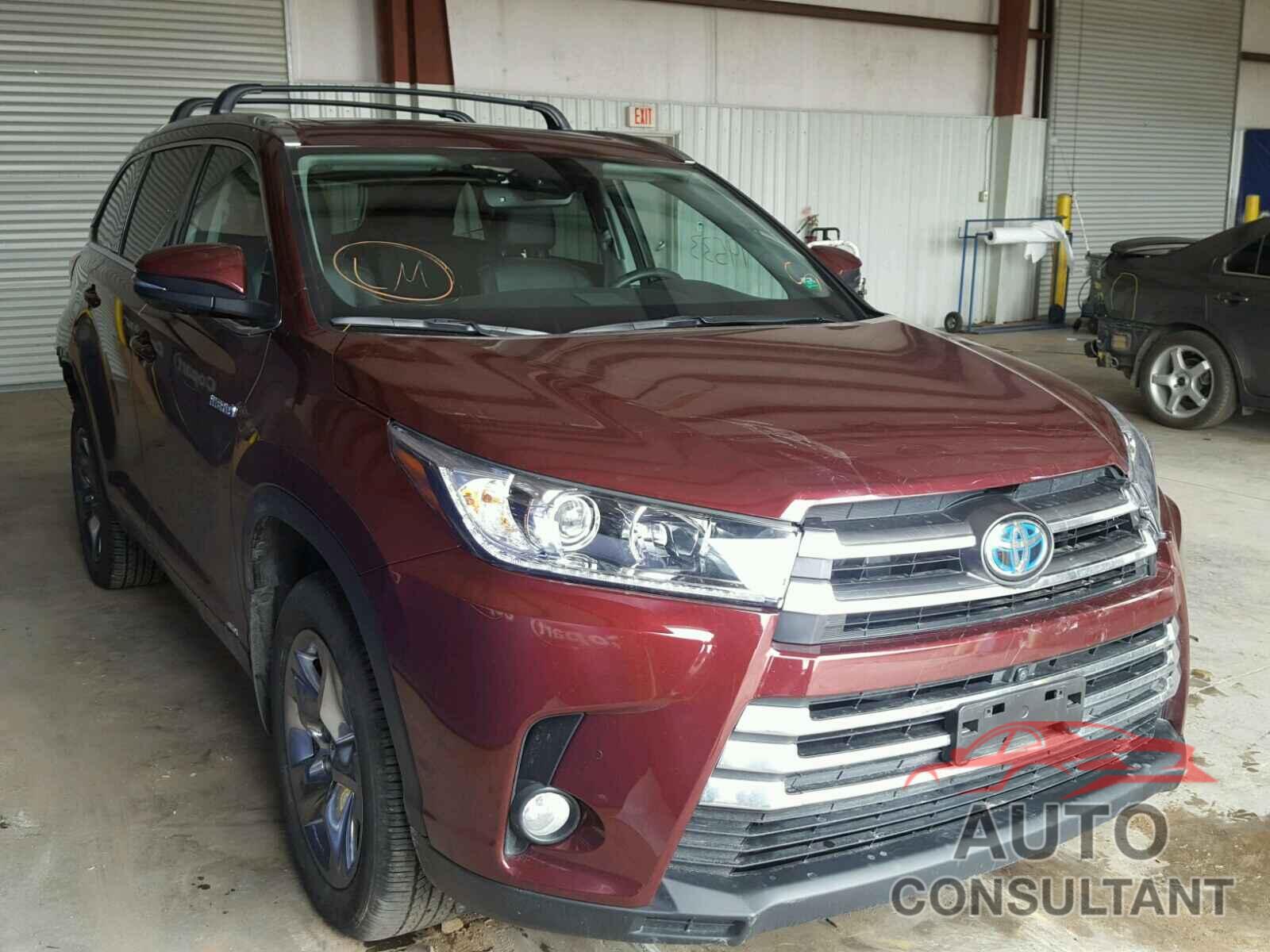 TOYOTA HIGHLANDER 2017 - 5TDDGRFH9HS023431