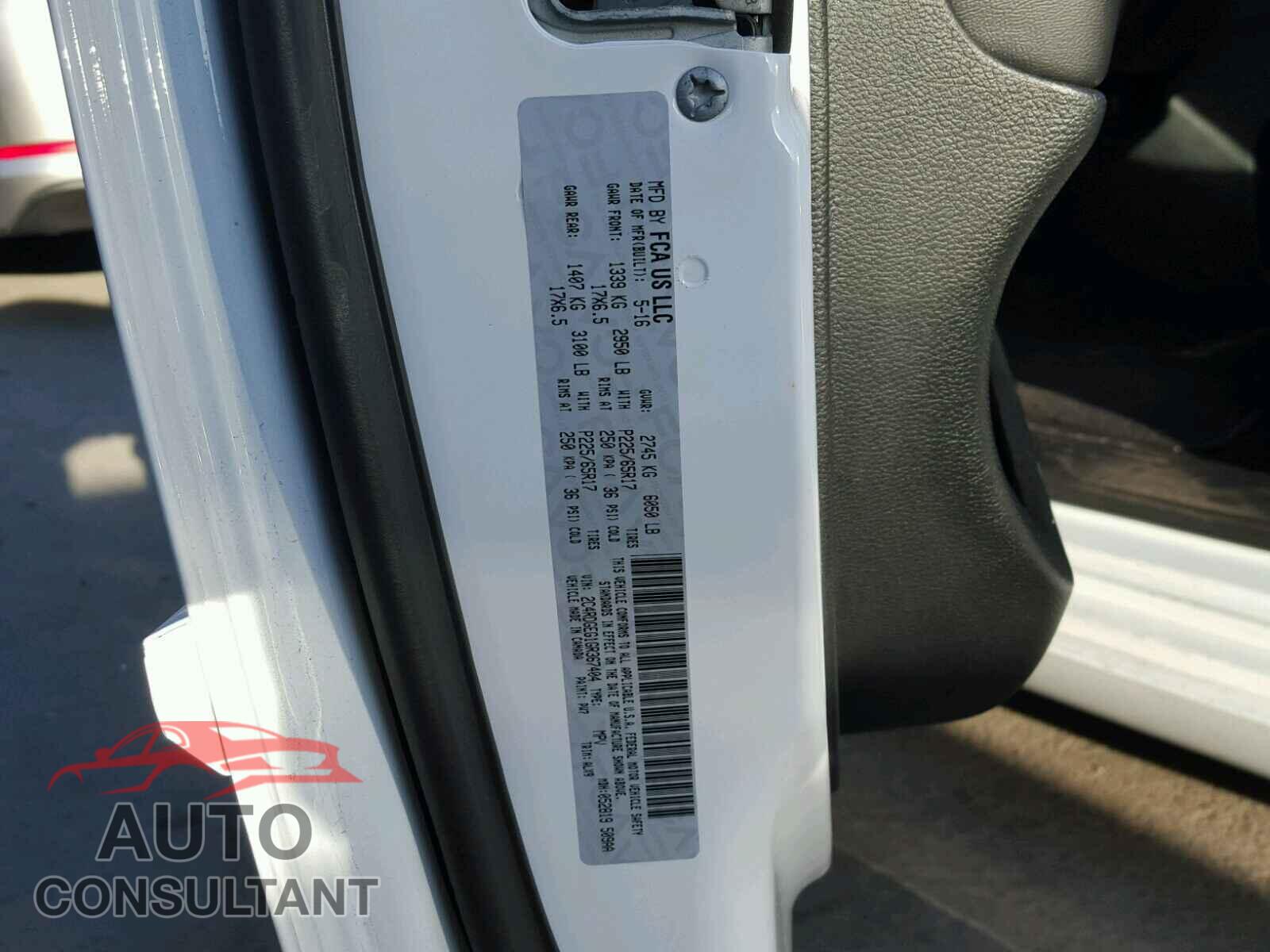 DODGE CARAVAN 2016 - 2C4RDGEG1GR367404