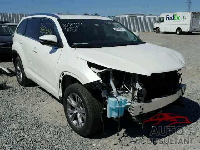 TOYOTA HIGHLANDER 2015 - 5TDKKRFH2FS089516