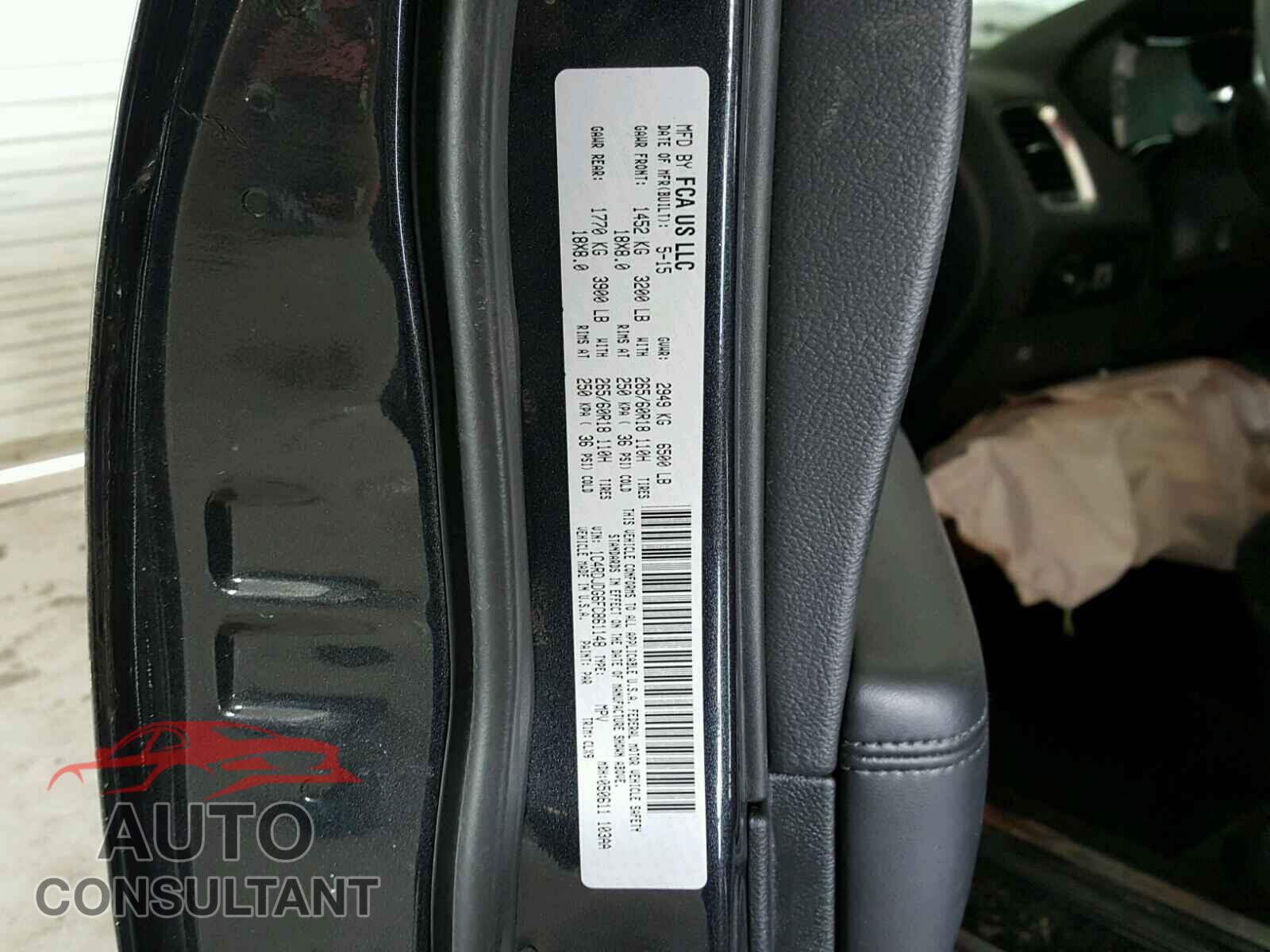 DODGE DURANGO 2015 - 1C4RDJDG6FC861148