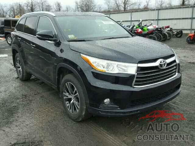 TOYOTA HIGHLANDER 2016 - 5TDJKRFH3GS291018