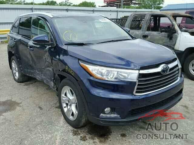 TOYOTA HIGHLANDER 2015 - 5TDDKRFH0FS150354