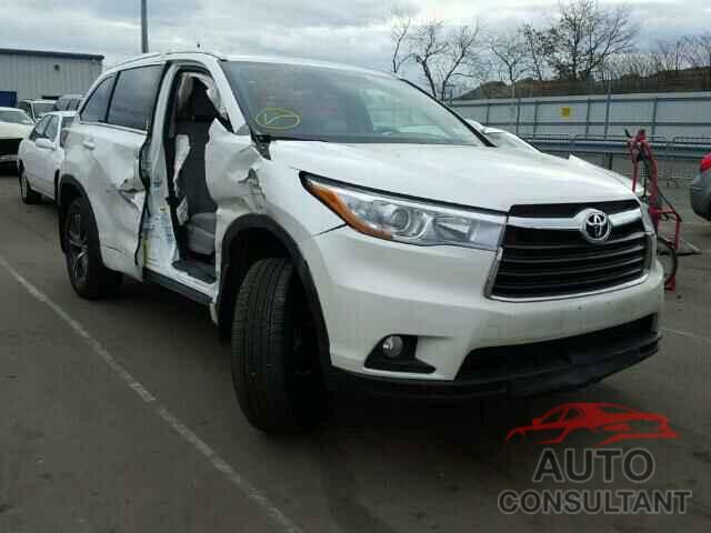 TOYOTA HIGHLANDER 2016 - 5TDJKRFH6GS328224