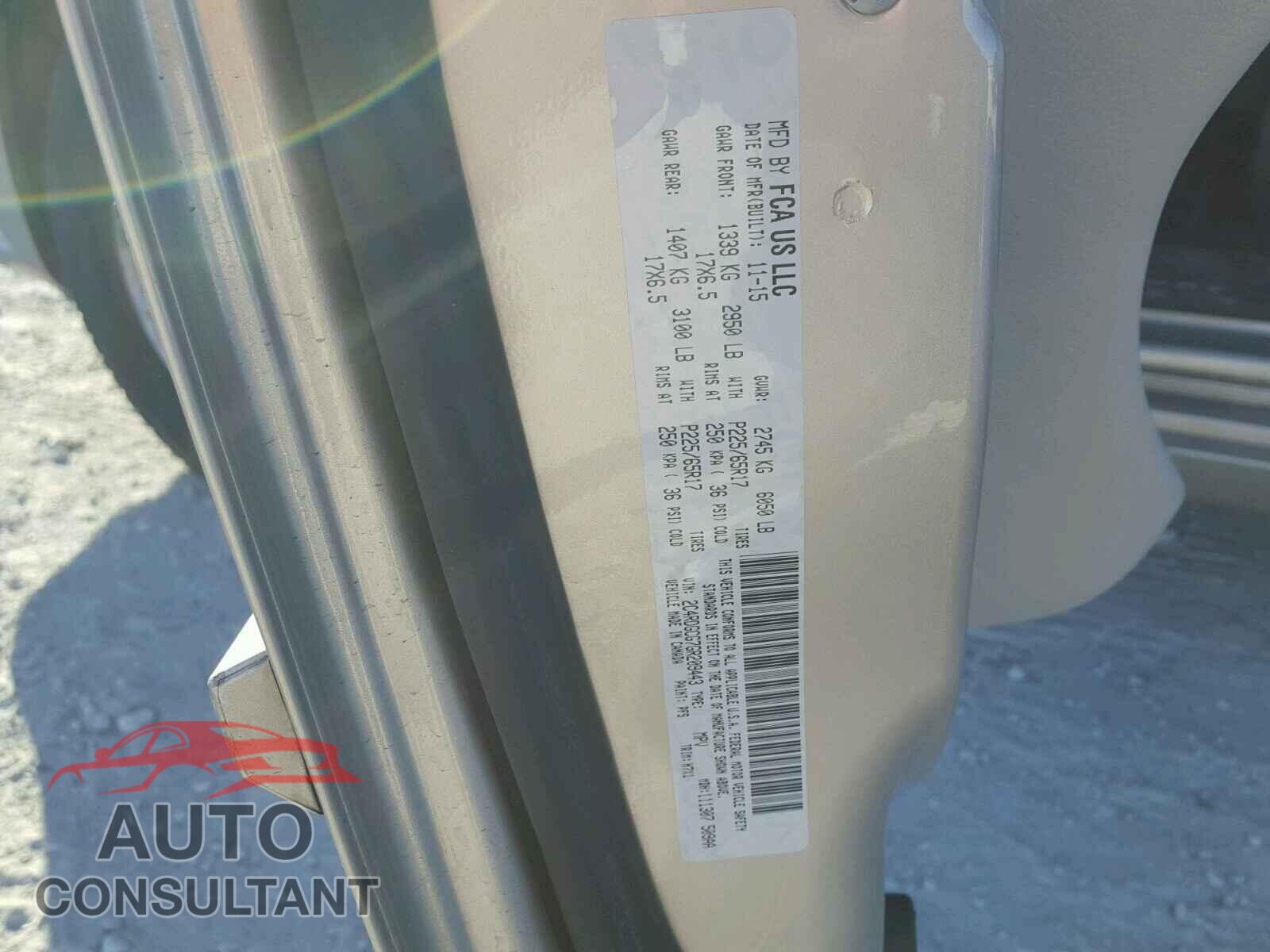 DODGE CARAVAN 2016 - 2C4RDGCG7GR209443
