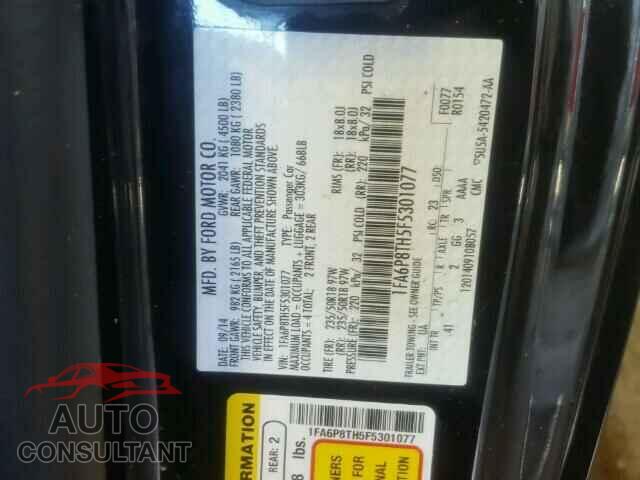 FORD MUSTANG 2015 - 1FA6P8TH5F5301077
