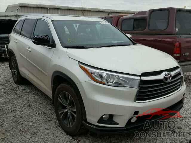 TOYOTA HIGHLANDER 2016 - 5TDJKRFHXGS502781