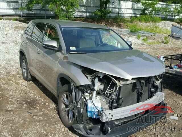 TOYOTA HIGHLANDER 2015 - 5TDBKRFH5FS130186