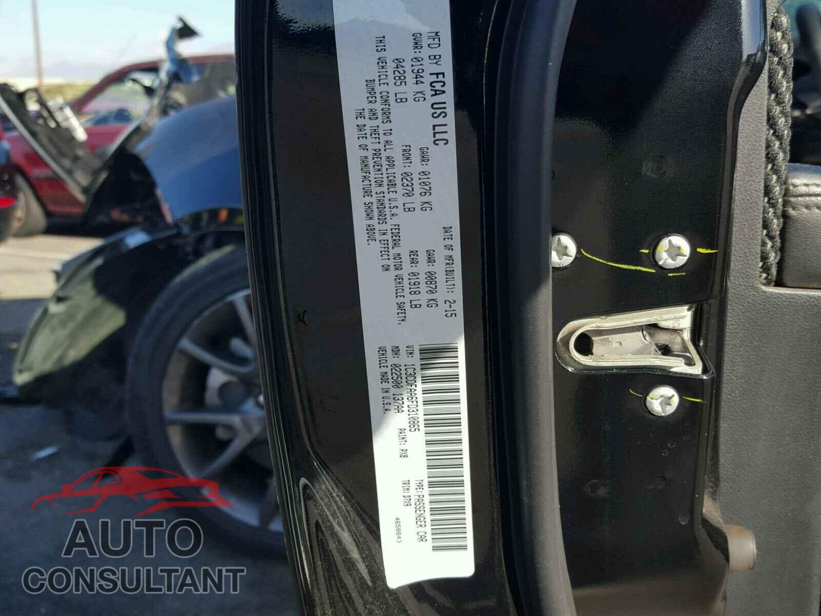 DODGE DART 2015 - 1C3CDFAA6FD310865