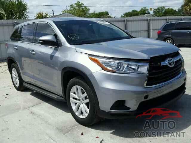TOYOTA HIGHLANDER 2015 - 5TDZKRFH3FS061996