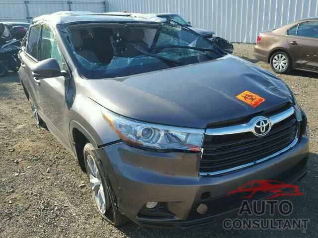 TOYOTA HIGHLANDER 2015 - 5TDJKRFH6FS088798