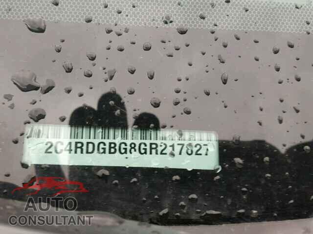 DODGE CARAVAN 2016 - 2C4RDGBG8GR217827