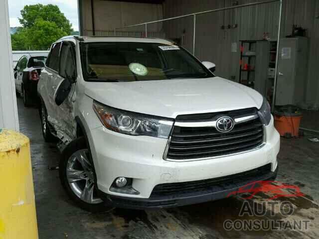 TOYOTA HIGHLANDER 2015 - 5TDDKRFH1FS110638