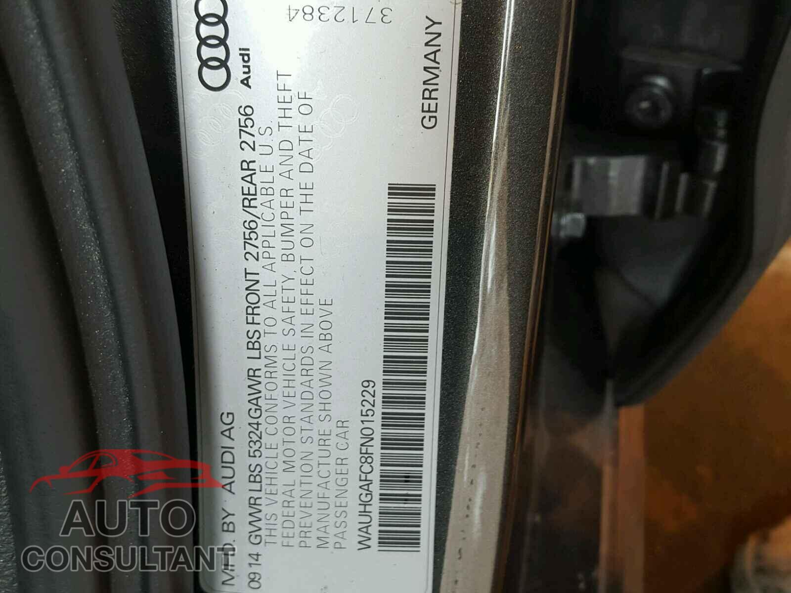 AUDI A6 2015 - WAUHGAFC8FN015229