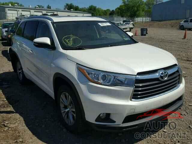 TOYOTA HIGHLANDER 2015 - 5TDJKRFH0FS133816