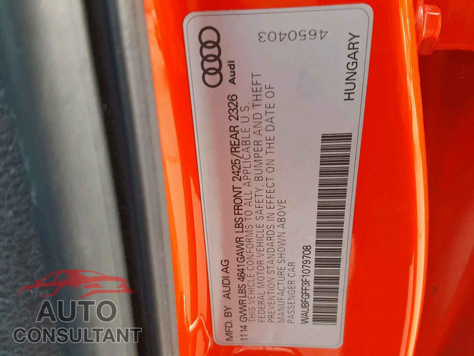 AUDI S3 2015 - 2HGFC4B04JH309054