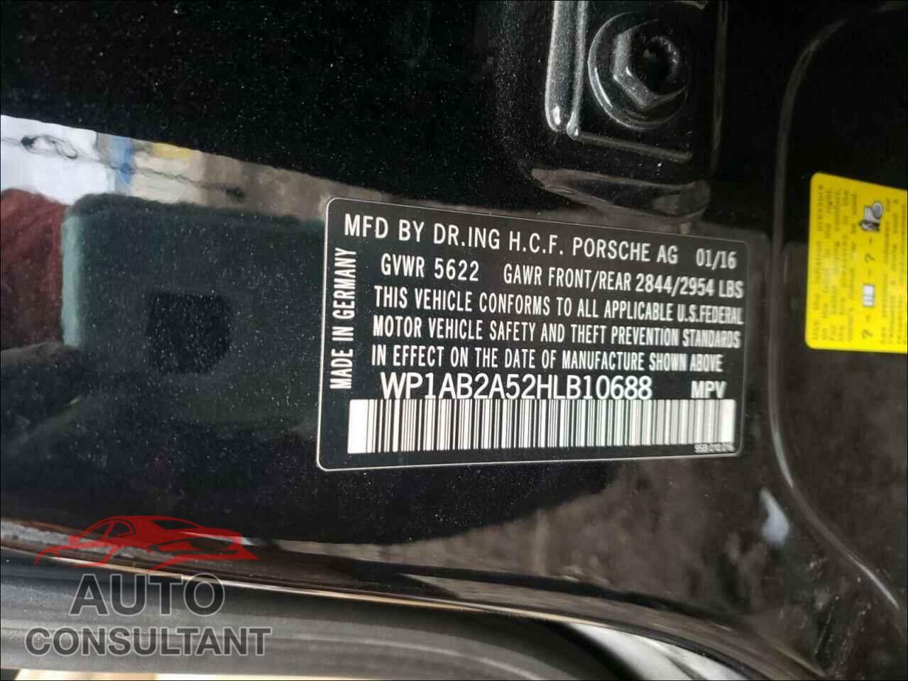 PORSCHE MACAN 2017 - WP1AB2A52HLB10688