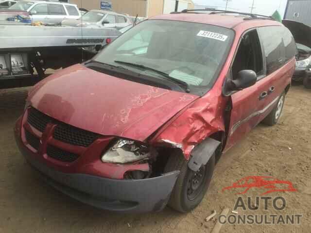 DODGE CARAVAN 2001 - WVGEF9BP6GD001607