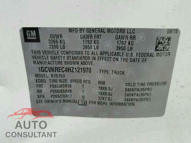 CHEVROLET SILVERADO 2017 - 3FA6P0H73GR337088