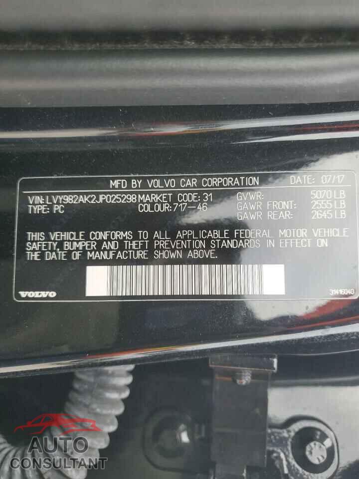 VOLVO S90 2018 - LVY982AK2JP025298