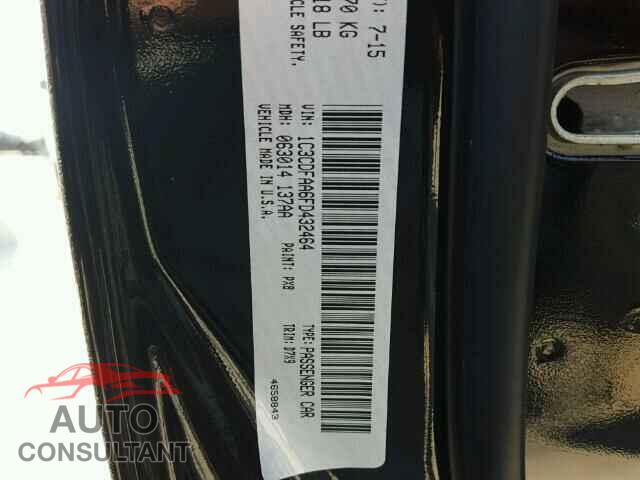 DODGE DART 2015 - 1C3CDFAA6FD432464