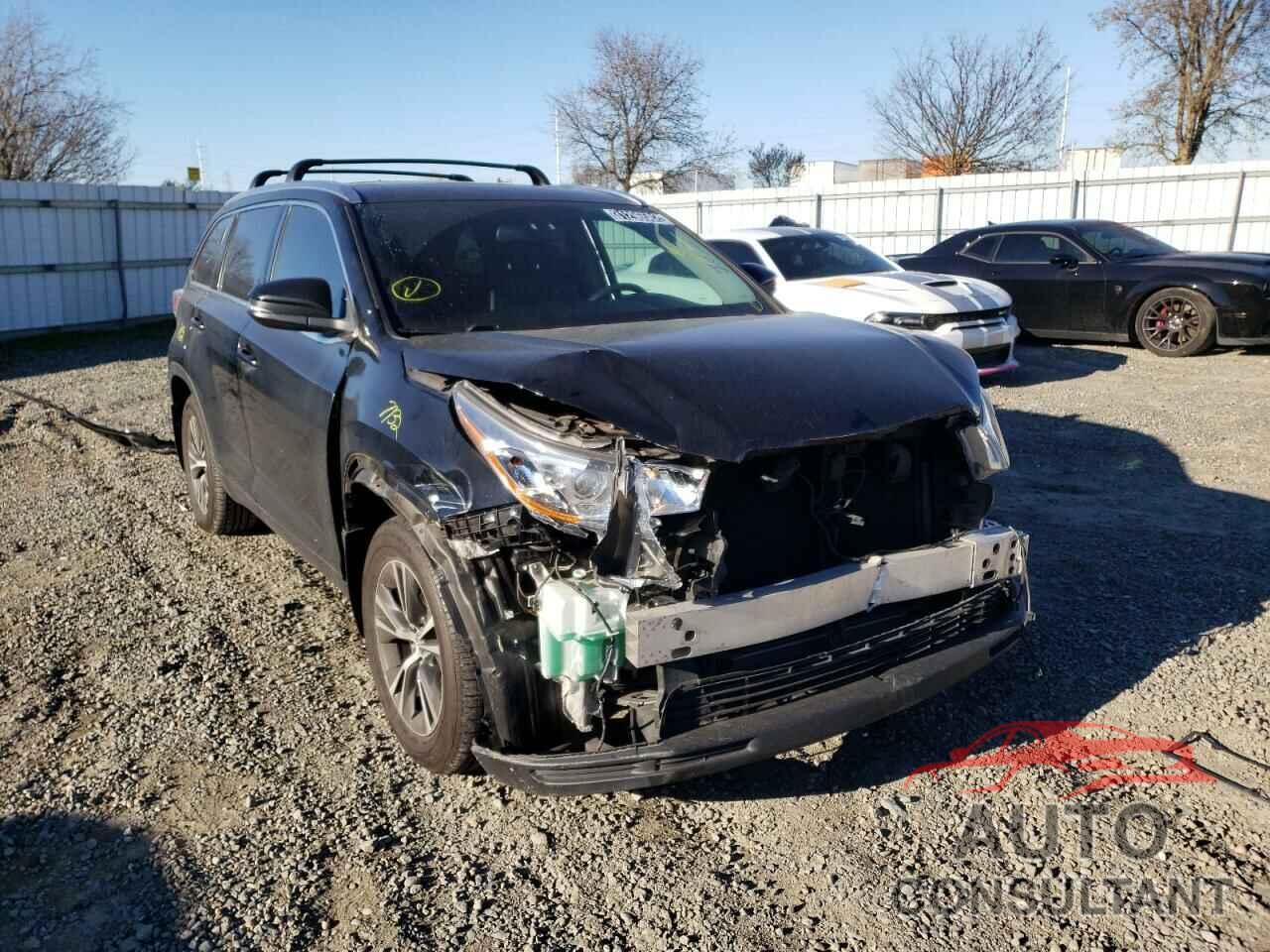 TOYOTA HIGHLANDER 2016 - 5TDJKRFH5GS283972