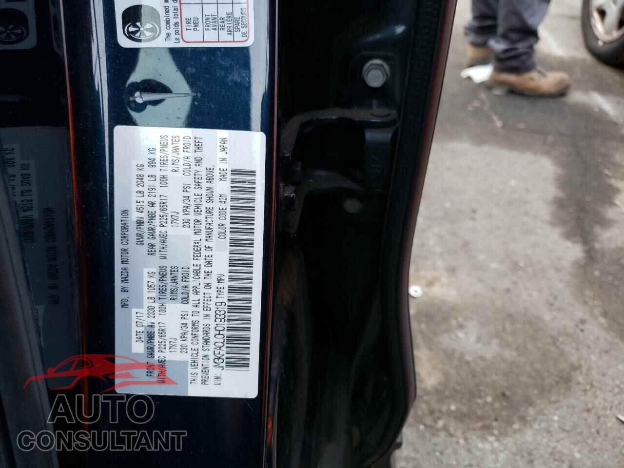 MAZDA CX-5 2017 - JM3KFACL0H0193319