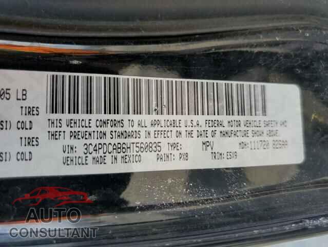 DODGE JOURNEY 2017 - 3C4PDCAB6HT560835