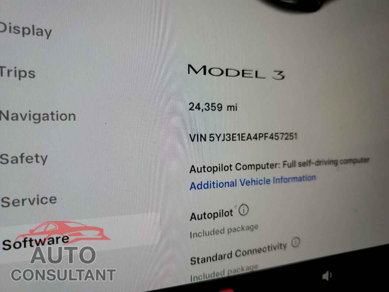 TESLA MODEL 3 2023 - 5YJ3E1EA4PF457251
