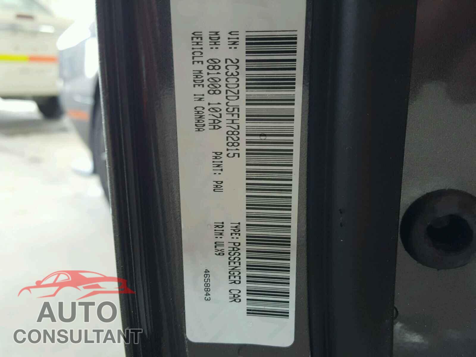 DODGE CHALLENGER 2015 - 2C3CDZDJ5FH782815