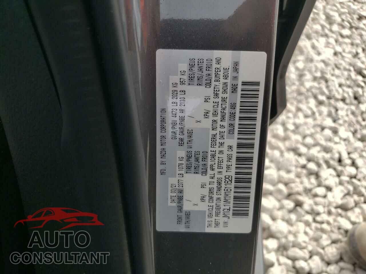 MAZDA 6 2021 - JM1GL1VM1M1611629