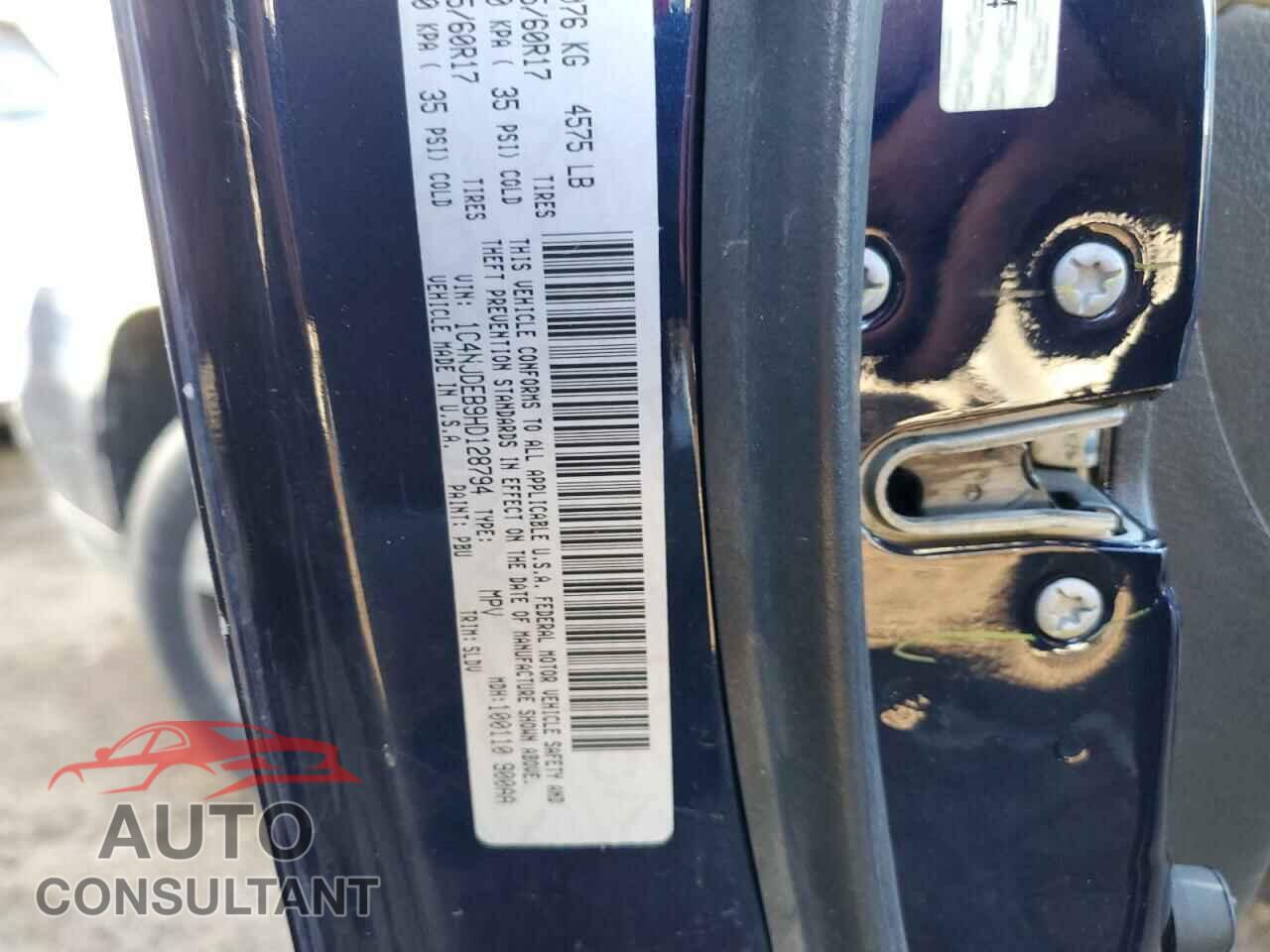 JEEP COMPASS 2017 - 1C4NJDEB9HD128794