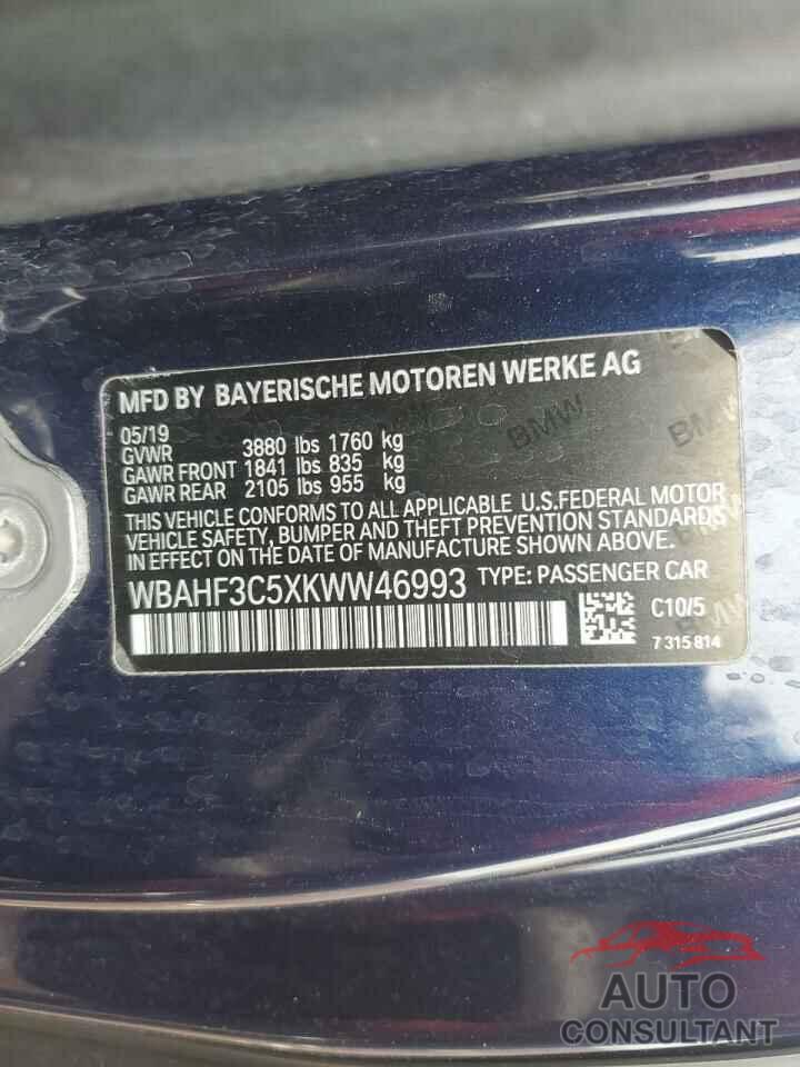 BMW Z4 2019 - WBAHF3C5XKWW46993
