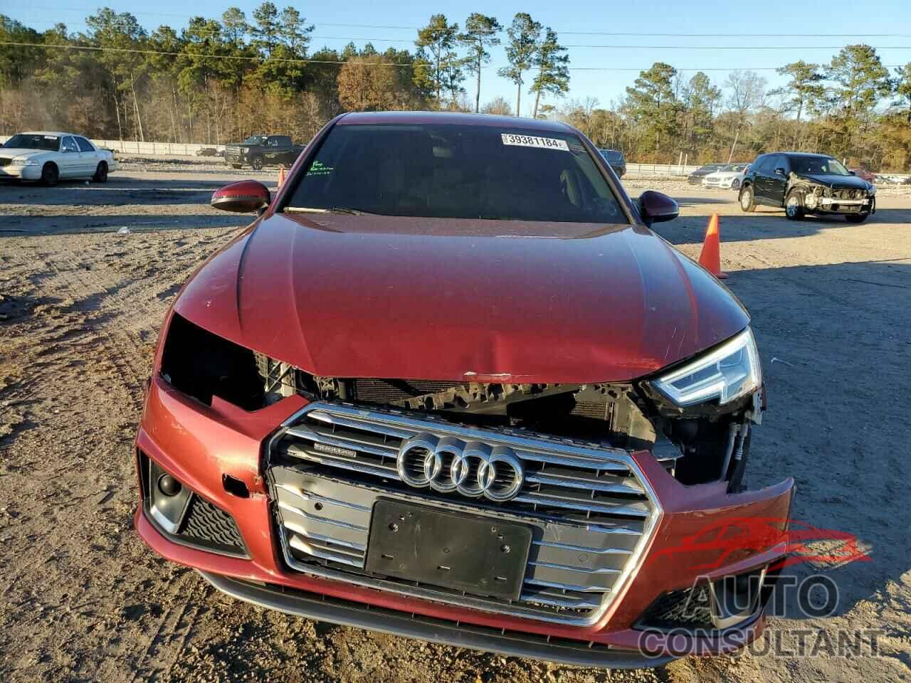 AUDI A4 2019 - WAUENAF4XKA003778