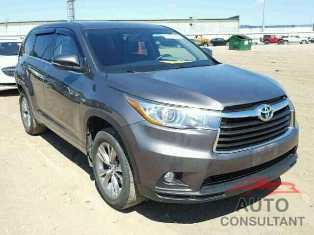TOYOTA HIGHLANDER 2015 - 5TDBKRFH3FS108722