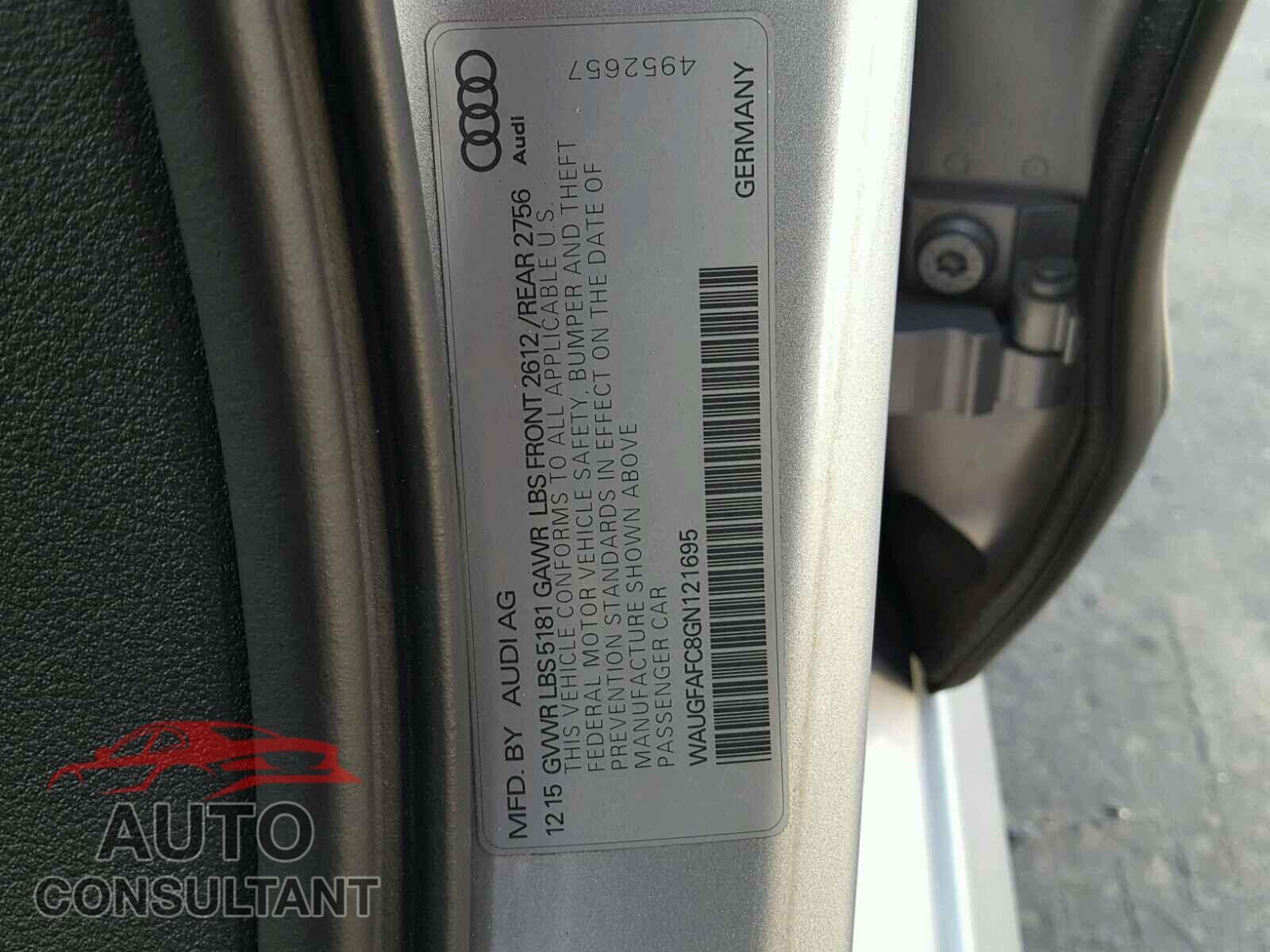 AUDI A6 2016 - WAUGFAFC8GN121695