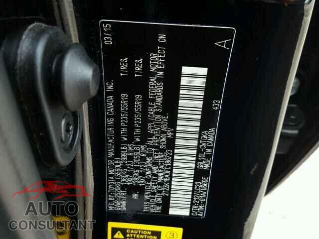 LEXUS RX350 2015 - 2T2ZK1BA3FC186723