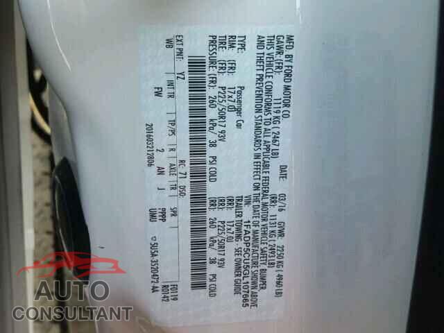 FORD CMAX 2016 - 1FADP5CU5GL107665