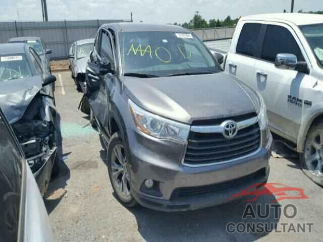 TOYOTA HIGHLANDER 2015 - 5TDZKRFH9FS081945