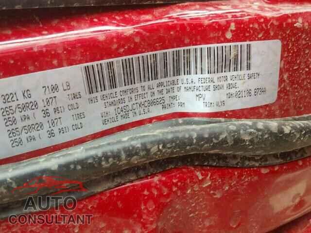 DODGE DURANGO 2017 - 1C4SDJCTXHC806625