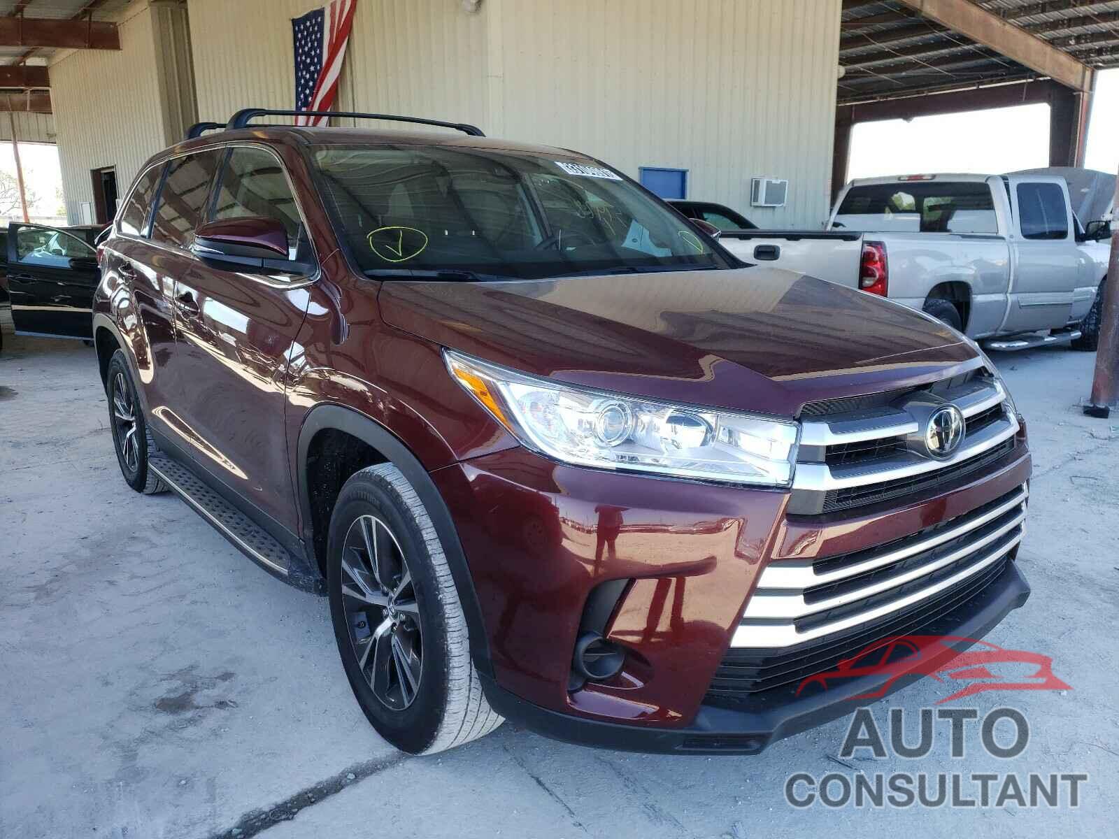TOYOTA HIGHLANDER 2019 - 5TDZARFHXKS046554