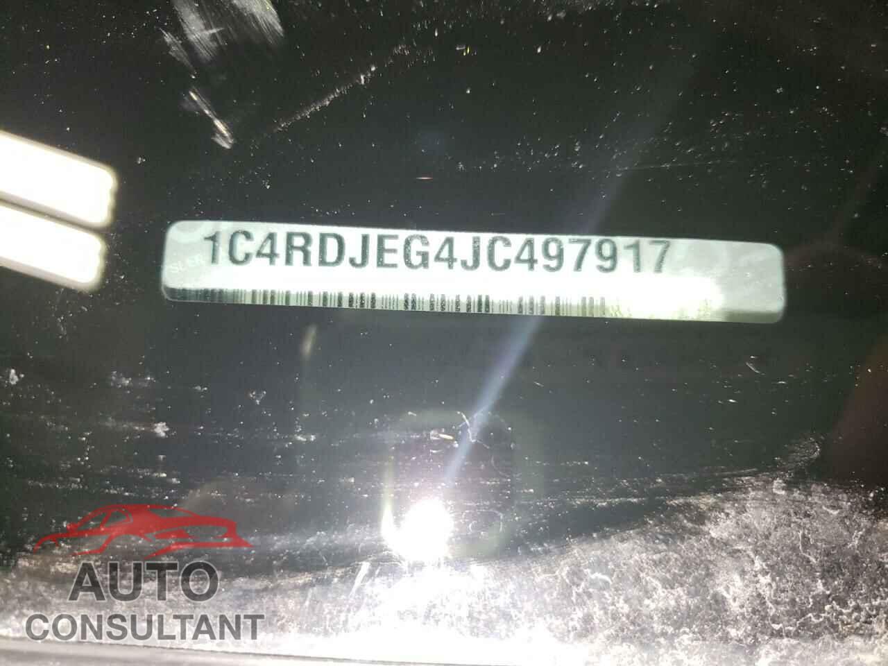DODGE DURANGO 2018 - 1C4RDJEG4JC497917