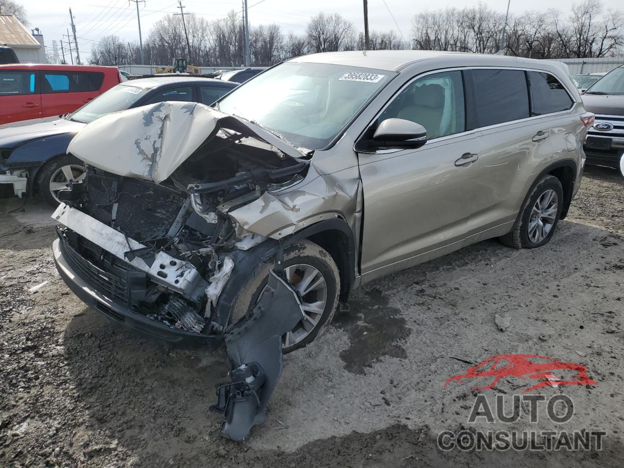 TOYOTA HIGHLANDER 2016 - 5TDBKRFH1GS343783