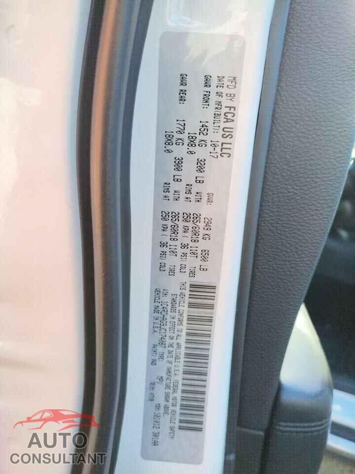 DODGE DURANGO 2018 - 1C4RDHAG9JC174087