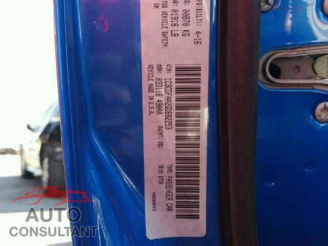 DODGE DART 2016 - 1C3CDFAA2GD682253