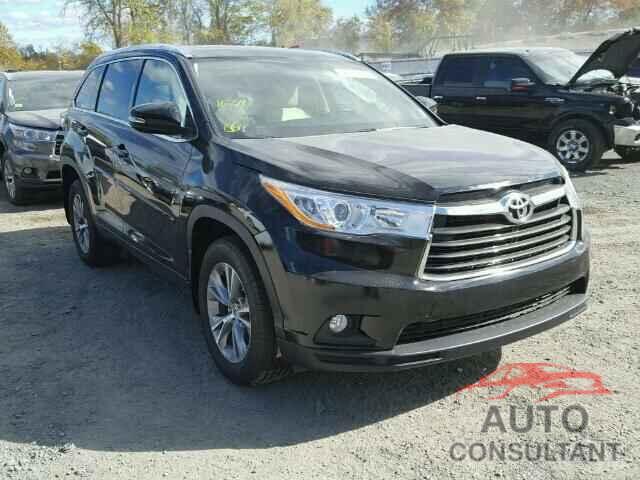 TOYOTA HIGHLANDER 2015 - 5TDJKRFH0FS137381