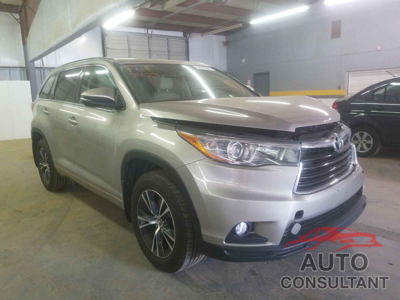TOYOTA HIGHLANDER 2016 - 5TDJKRFH7GS308208