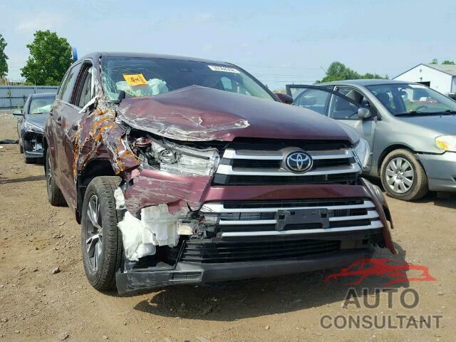 TOYOTA HIGHLANDER 2018 - 5TDBZRFHXJS810055